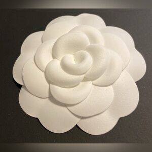 New Authentic Chanel White Camilla Flower